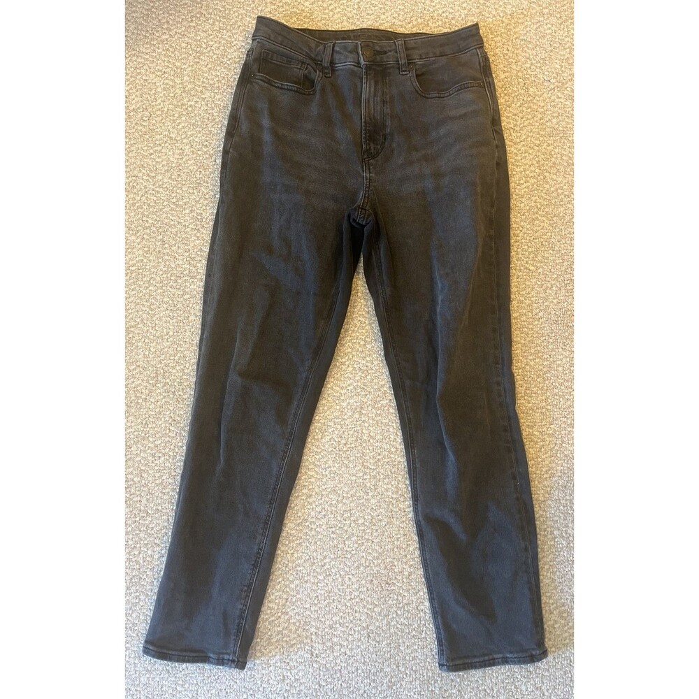 American Eagle Jeans Women Size 6 Stretch Black Denim  Stretch Pockets